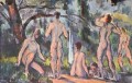 Étude des baigneuses Paul Cézanne